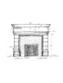 Fireplace in borgogna limestone our production