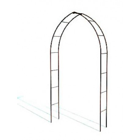 Gothic Arches forger-iron climbing plants