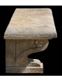 One side Stone benche - sandstone
