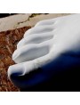 Marble foot hand carved in white Carrara marble