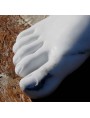Piede in marmo scolpito a mano in marmo bianco di carrara