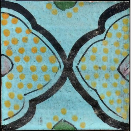 Piastrelle Berbere 9,5x9,5cm con disegno islamico