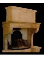 Franch fireplace with base and trumeaux