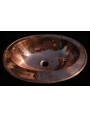 Lavandino ovale in Rame 56x42 cm