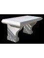 White marble benche