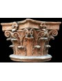 Grande Stupendo Capitello Corinzio in Terracotta