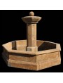 Rounded stone fountain