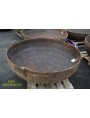 Enormi bacili cinesi in ferro 145cm di diametro