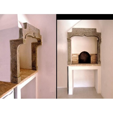 Small Controcappa fireplace