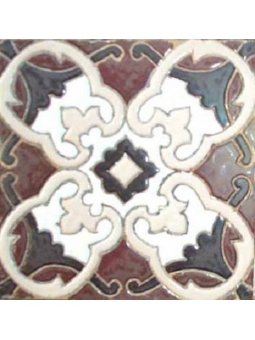 Antica piastrella di maiolica