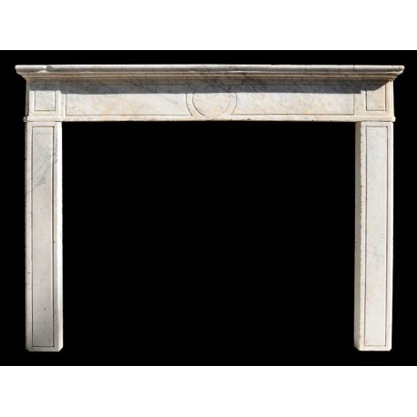 Fireplace in carrara marble