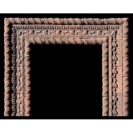 Lombard fireplace terracotta frame