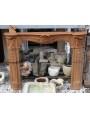 Terracotta Fireplace with wax patina