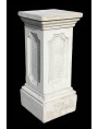 White Carrara marble base H.80cm/35x35cm