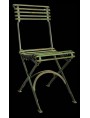 Small flexible forge iron chair