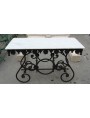 Franch butcher table cast-iron ONLY BASE