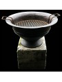 Cast-iron barbecue with stone base
