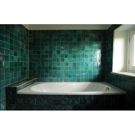 Berber Tiles Green in Malvina's bathroom