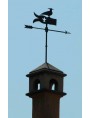 Northern Lapwing with flag weathervane