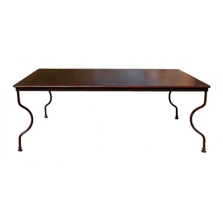 Minimalist steel table