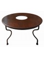 Round table Ø110cms with Stone cooking system (stone BBQ)
