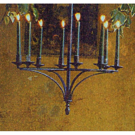 medieval 8 Candles forged iron