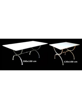 Coppia di tavoli a centine totale 320 cm