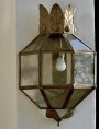 Grande mezza lanterna Italiana in Ottone