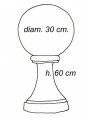 Peperino sphere Ø30cms